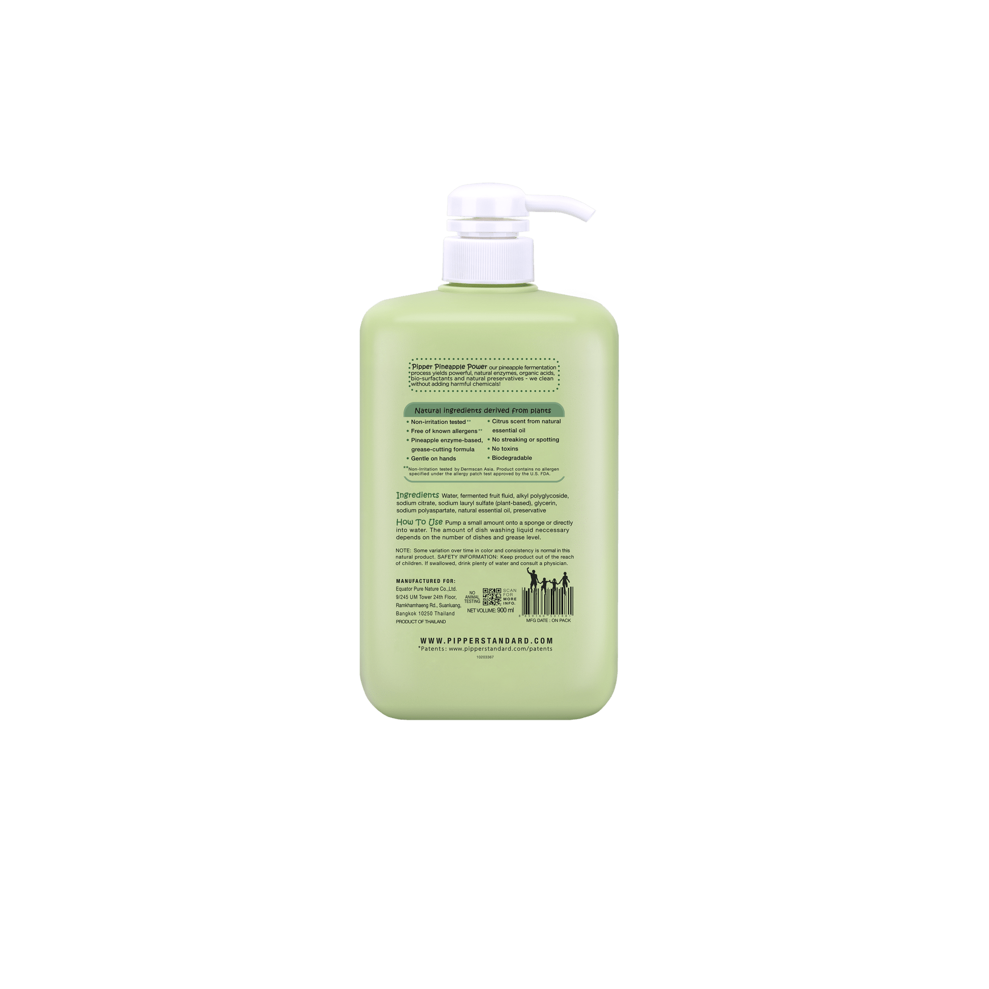 Natural Dishwashing Liquid Soap with Citrus Scent | Pipper Standard