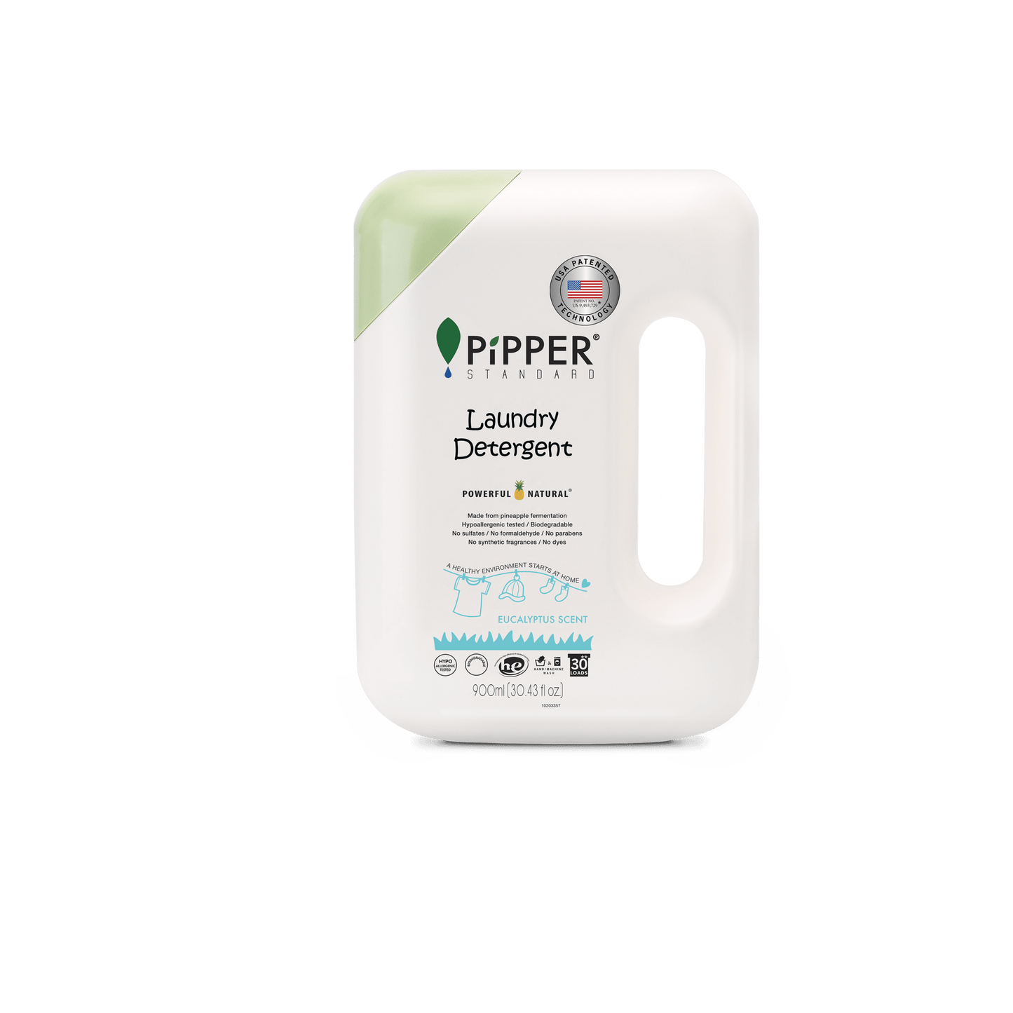 Natural Laundry Detergent - Eucalyptus scent - Pipper Standard