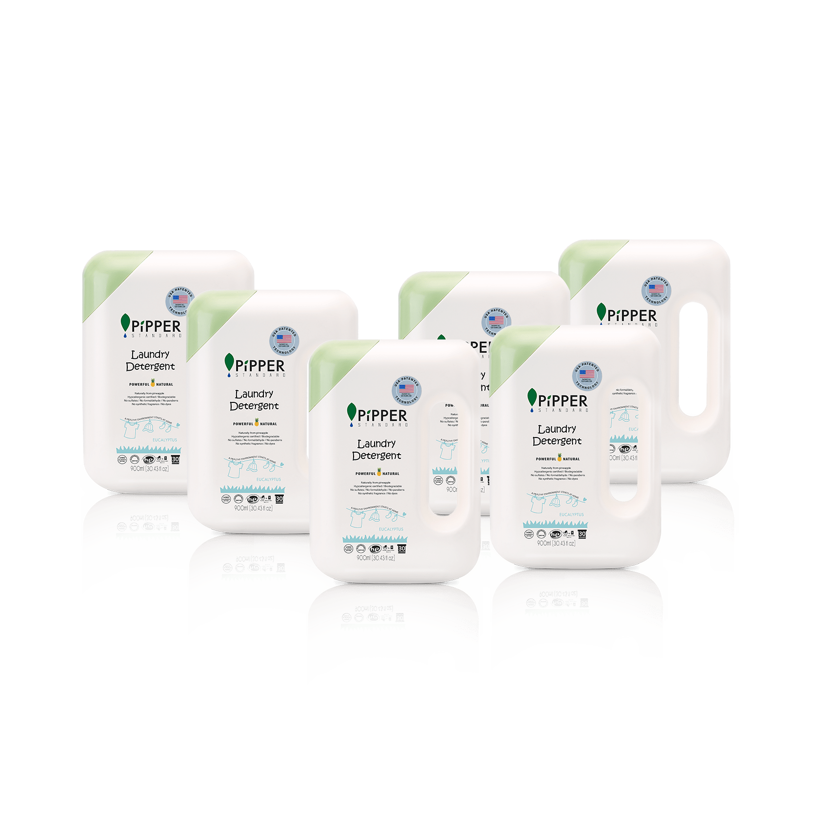 Natural Laundry Detergent - Eucalyptus scent - Pipper Standard